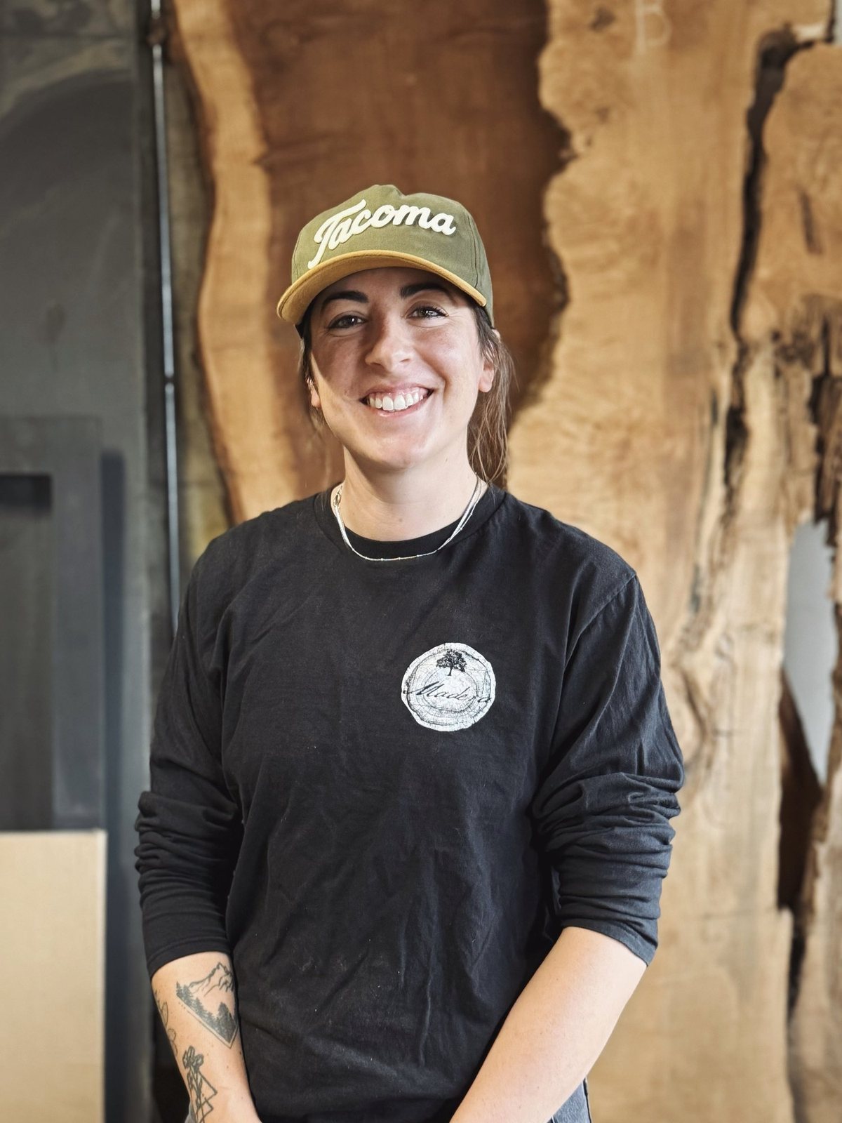 Jane, studio woodworker and social media lead at Madera Furniture Company
